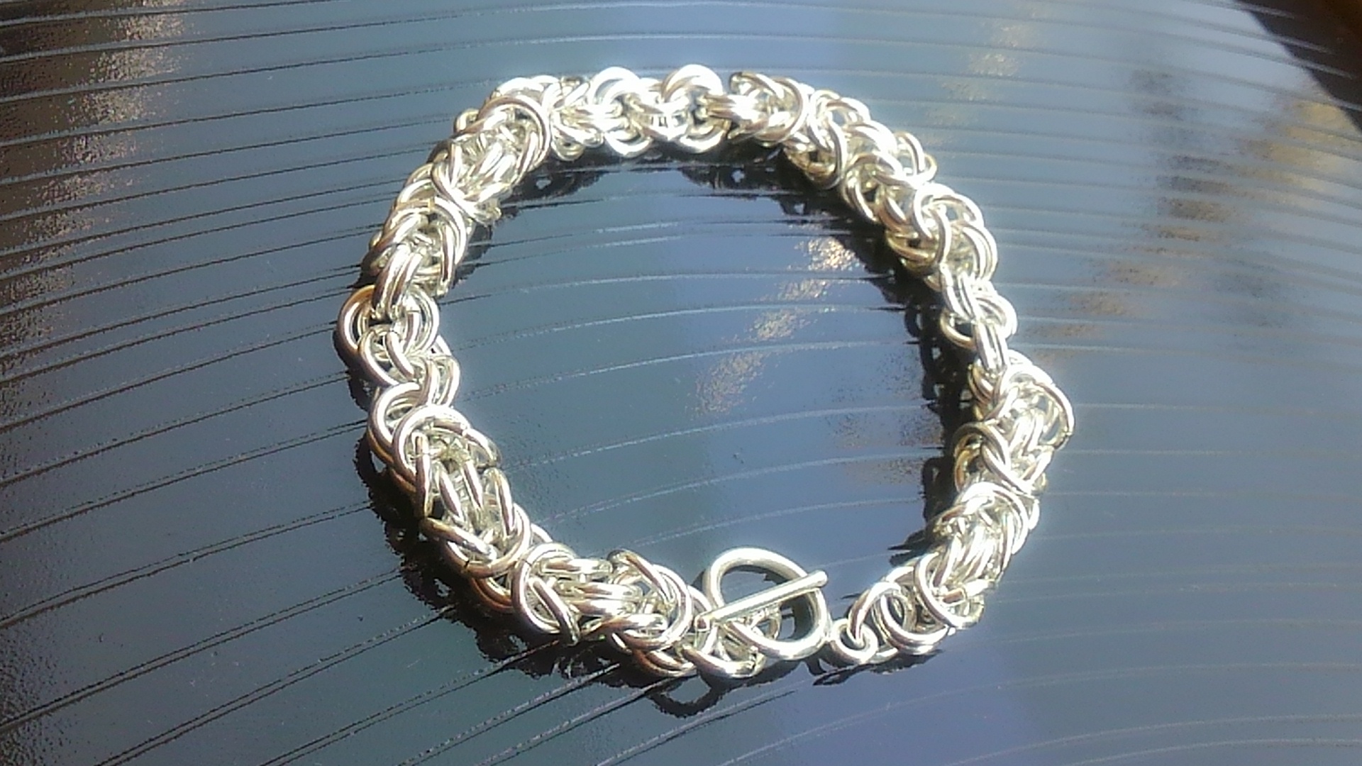 シルバーブレスレット - Byzantine Chain